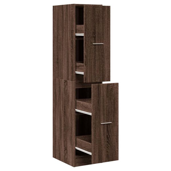 vidaXL Armoire apothicaire ch&ecirc;ne marron 30x41x144,5 cm bois ing&eacute;nierie