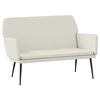 vidaXL Banc Cr&egrave;me 108x79x79 cm Velours