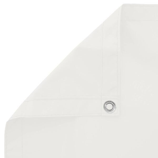 vidaXL &Eacute;cran de balcon Blanc 110 x 700 cm Tissu Oxford