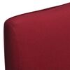 vidaXL Housse de chaise droite extensible 4 pcs Bordeaux