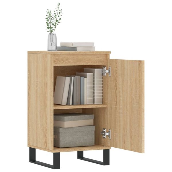 vidaXL Buffets 2 pcs ch&ecirc;ne sonoma 40x35x70 cm bois d'ing&eacute;nierie