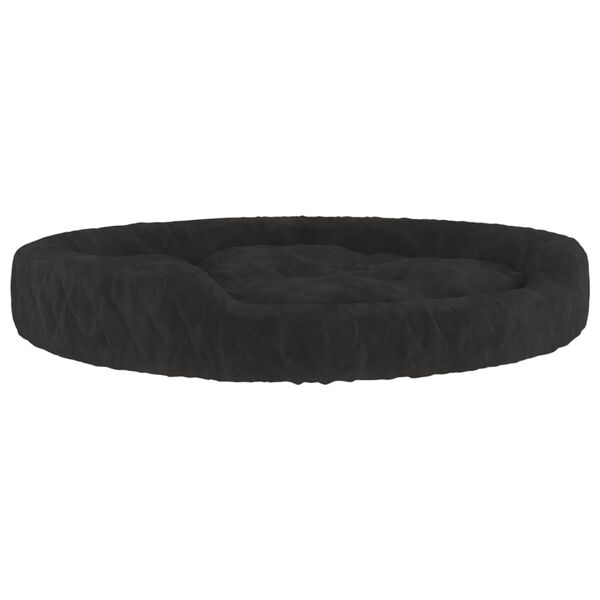 vidaXL Lit pour chien Noir 90x70x23 cm Peluche