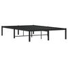 vidaXL Cadre de lit m&eacute;tal sans matelas noir 120x190 cm