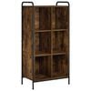 vidaXL Biblioth&egrave;que 57 x 33 x 111 cm Bois d'ing&eacute;nierie Ch&ecirc;ne fum&eacute;