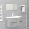 vidaXL Ensemble de meubles de salle de bain 2 pcs gris b&eacute;ton