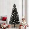 vidaXL Sapin de No&euml;l avec 300 LED avec support Noir 210 cm PVC