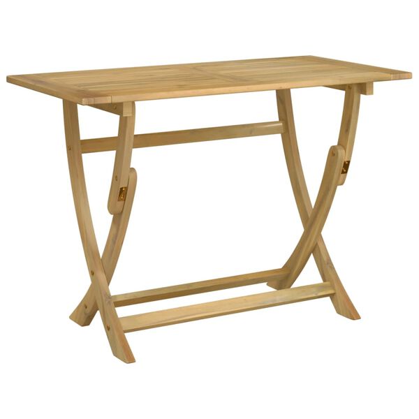 vidaXL Table pliable de jardin 110x55x75 cm bois d'acacia solide
