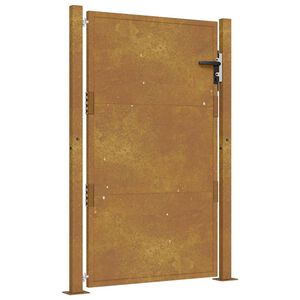 vidaXL Portail de jardin 100x150 cm en acier Corten