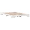 vidaXL Cadre de lit Blanc 150 x 200 cm Pin massif