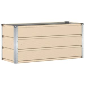 vidaXL Jardini&egrave;re Ivoire 100 x 40 x 45 cm Acier