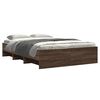 vidaXL Cadre de lit sans matelas ch&ecirc;ne marron 135x190 cm