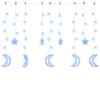 vidaXL Guirlande lumineuse &eacute;toile et lune avec t&eacute;l&eacute;commande 345 LED