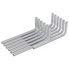 vidaXL Cl&eacute; hexagonale 12 pi&egrave;ces Argent&eacute; 20 x 52 mm Acier