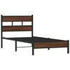 vidaXL Cadre de lit sans matelas ch&ecirc;ne marron 90x190cm bois ing&eacute;nierie