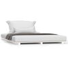 vidaXL Cadre de lit sans matelas blanc 140x190 cm bois de pin massif