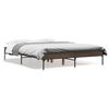 vidaXL Cadre de lit sans matelas chêne marron 135x190 cm
