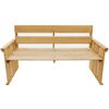 vidaXL Banc de jardin 160 cm Pin&egrave;de impr&eacute;gn&eacute;e