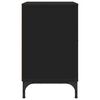vidaXL Cabinet de chevet Noir 49 x 36 x 61 cm Bois d'ing&eacute;nierie