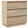 vidaXL Cabinet de chevet Ch&ecirc;ne Sonoma 71 x 34,5 x 75 cm