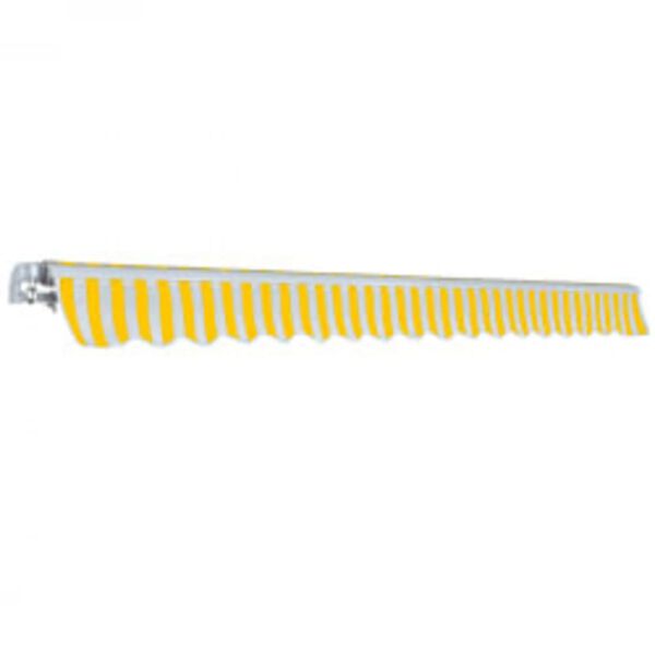 vidaXL Auvent pliable manuel 600 cm Jaune/blanc