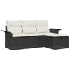 vidaXL Ensemble de canap&eacute; de jardin avec coussin 4 pcs Poly rotin