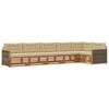 vidaXL Ensemble de canap&eacute;s d'ext&eacute;rieur 6 pc Naturel et Beige