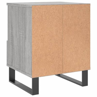 vidaXL Tables de chevet 2 pcs sonoma gris 40x35x50 cm bois ingénierie