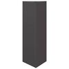 vidaXL Jardini&egrave;re noir triangulaire 30x26x75 cm acier