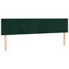 vidaXL Sommier &agrave; lattes de lit et matelas Vert fonc&eacute; 180x200cm Velours