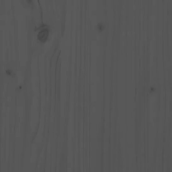 vidaXL T&ecirc;te de lit Gris 166x4x100 cm Bois massif de pin