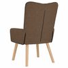 vidaXL fauteuil Marron 63 x 67 x 94 cm Tissu et contreplaqu&eacute;
