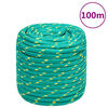 vidaXL Corde de bateau Vert 16 mm 100 m Polypropyl&egrave;ne