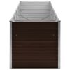 vidaXL Lit surélevé de jardin Marron 320x80x77 cm Acier galvanisé