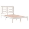 vidaXL Cadre de lit sans matelas blanc 120x200 cm bois de pin massif