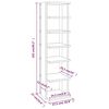 vidaXL &Eacute;tag&egrave;res &agrave; chaussures 2 pcs Ch&ecirc;ne fum&eacute; 27,5x27x102 cm