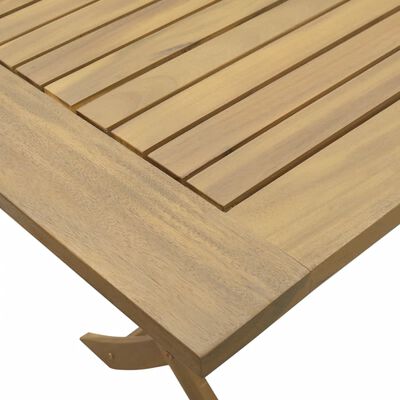 vidaXL Ensemble à manger de jardin 5 pcs Bois d'acacia solide