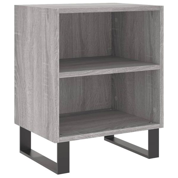 vidaXL Tables de chevet 2 pcs sonoma gris 40x30x50cm bois d'ing&eacute;nierie