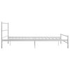 vidaXL Cadre de lit sans matelas blanc m&eacute;tal 120x200 cm