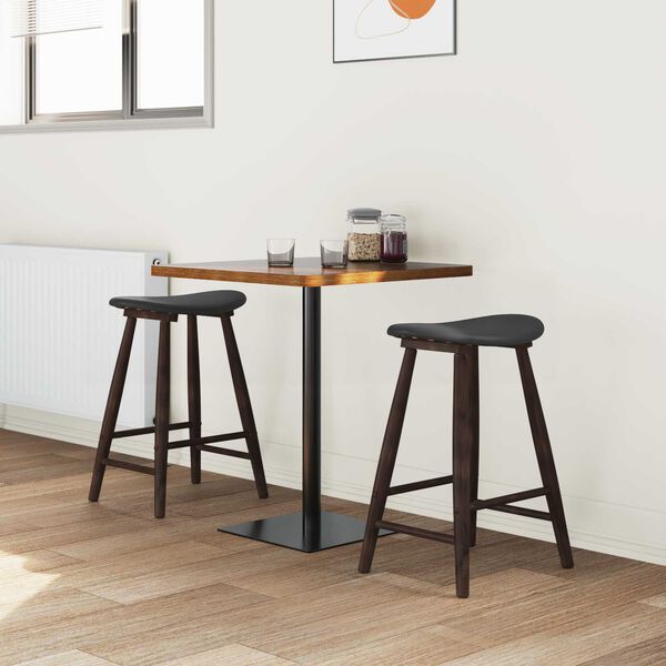 vidaXL Chaises de salle &agrave; manger 2 pcs Marron Clair 46 x 37 x 63 cm