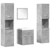 vidaXL Ensemble de meubles de salle de bain 5 pcs gris b&eacute;ton
