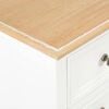 vidaXL Tables de chevet 2 pcs blanc 35x30x49 cm MDF