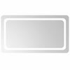 vidaXL Miroir de salle de bain LED Transparent 90 x 50 cm verre tremp&eacute;