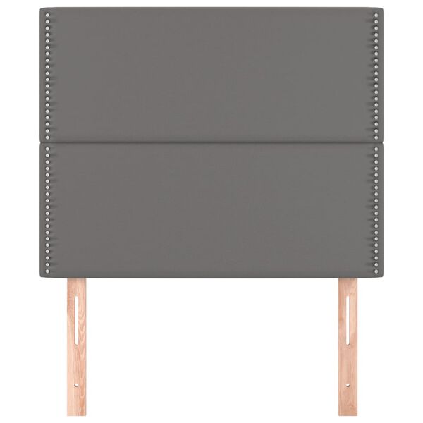 vidaXL T&ecirc;te de lit Gris 90x5x118/128 cm Similicuir