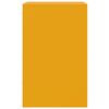 vidaXL Tables de chevet 2 pcs jaune moutarde 34,5x39x62 cm acier
