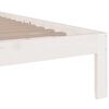 vidaXL Cadre de lit sans matelas blanc 140x190 cm