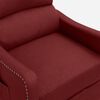 vidaXL Fauteuil de massage Rouge bordeaux Tissu