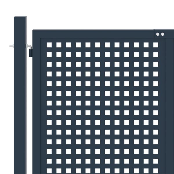 vidaXL Portail de cl&ocirc;ture Anthracite 306x125 cm Acier