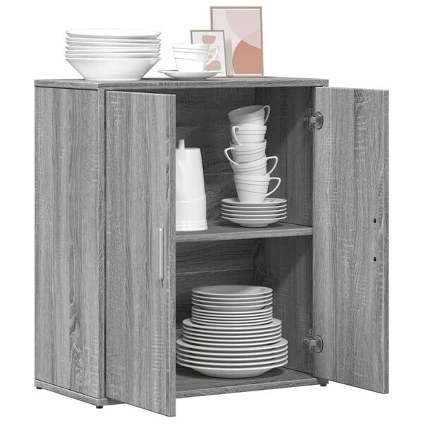 vidaXL Buffet sonoma gris 60x31x70 cm bois d'ing&eacute;nierie
