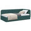 vidaXL Cadre de lit d'angle Vert fonc&eacute; 90 x 190 cm tissu