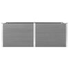 vidaXL Lit sur&eacute;lev&eacute; de jardin 250x100x91 cm WPC Gris